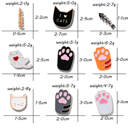 Cutesy Cat Pins - Paws & Knick Knacks