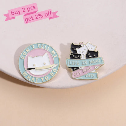 Fun & Cute Cat Lover Pins