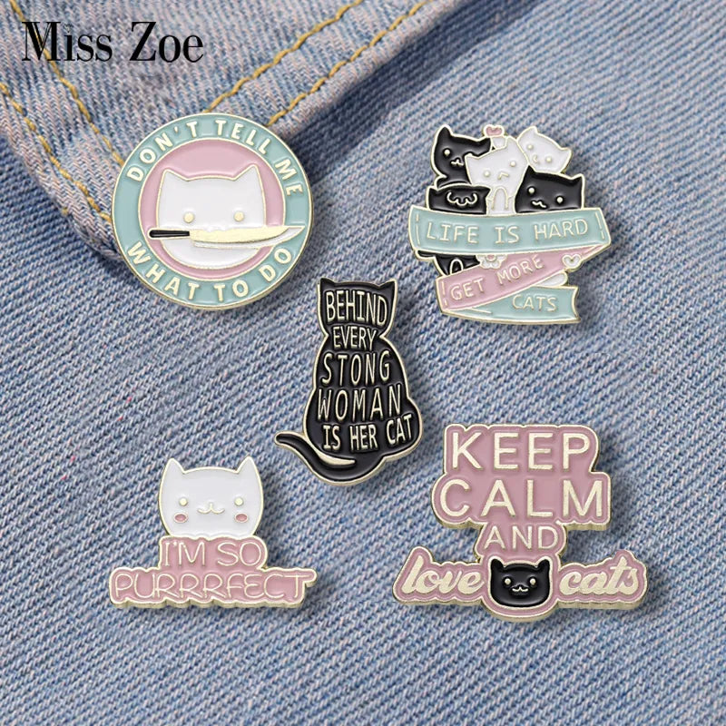 Fun & Cute Cat Lover Pins