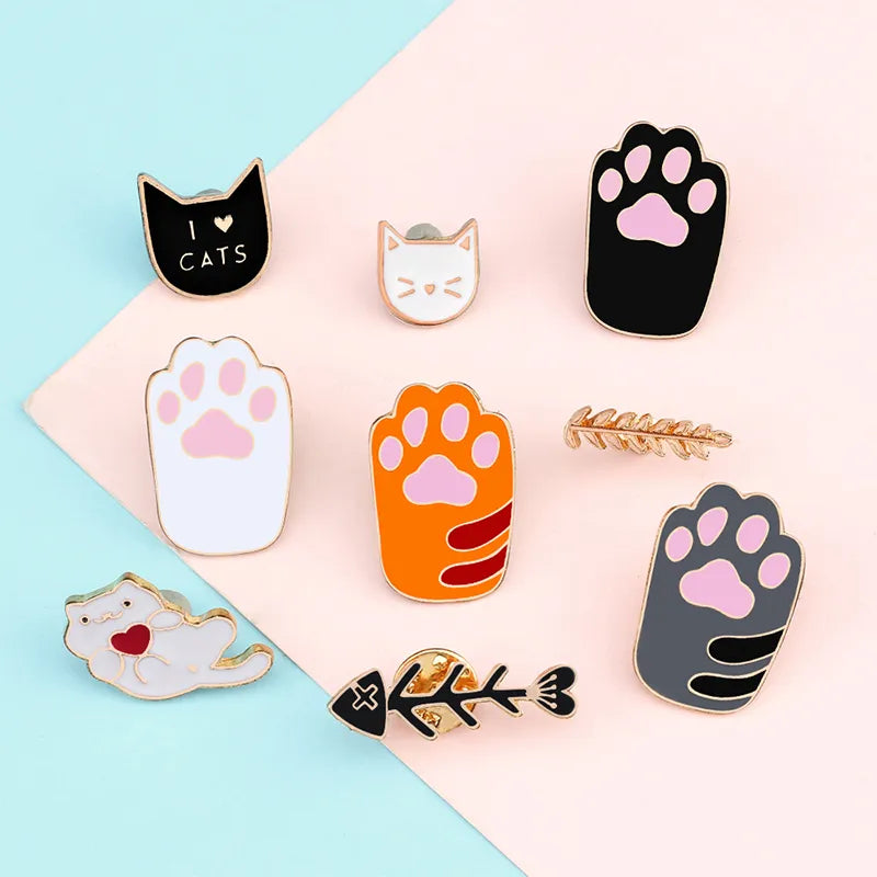 Cutesy Cat Pins - Paws & Knick Knacks