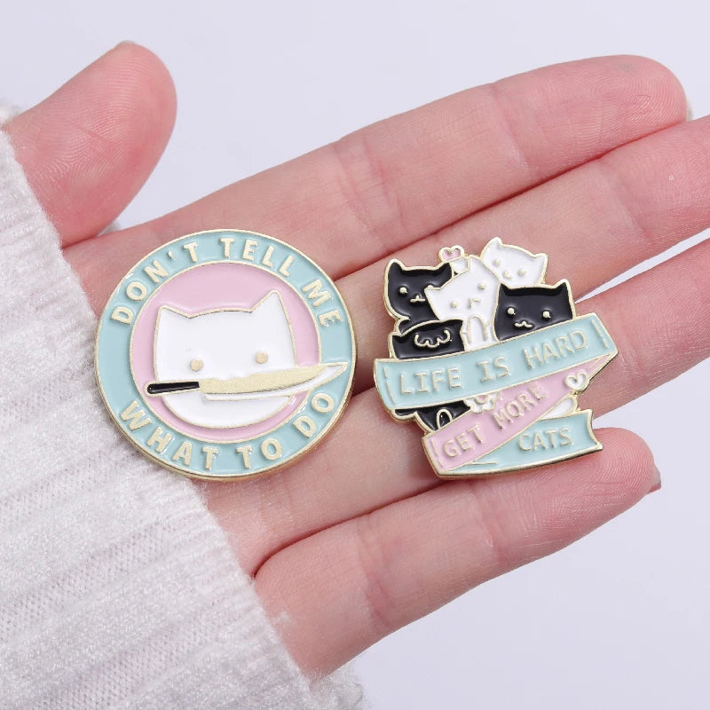 Fun & Cute Cat Lover Pins